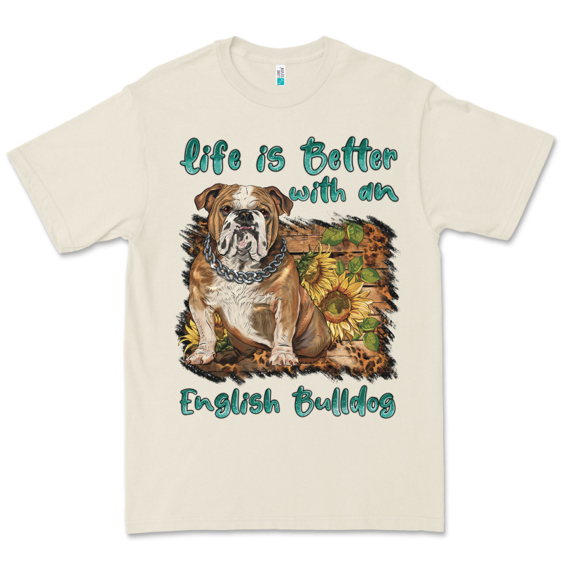 Life Is Better With A English Bulldog Premium Tee by BarkalooDesign | Teevron