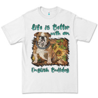 White life is better with a english bulldog Premium Tee - BarkalooDesign