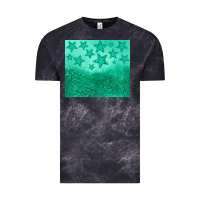 Cloud Black green glitter star Vintage Tee - JahusDesignShop