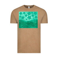 Vintage Coffee green glitter star Vintage Tee - JahusDesignShop