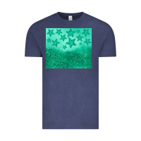 Vintage Denim green glitter star Vintage Tee - JahusDesignShop
