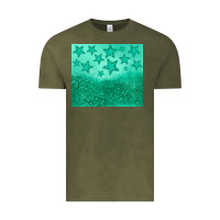 Vintage Olive green glitter star Vintage Tee - JahusDesignShop