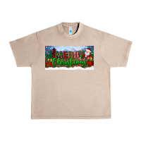 French Oak merry christmas with santa claus license plate Urban Heavy Tee - BundleAndBundleShop