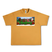 Peanut Butter merry christmas with santa claus license plate Urban Heavy Tee - BundleAndBundleShop