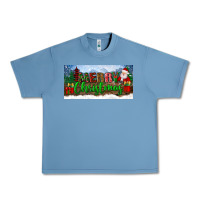 Pebble Blue merry christmas with santa claus license plate Urban Heavy Tee - BundleAndBundleShop