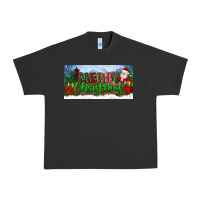 Pigment Black merry christmas with santa claus license plate Urban Heavy Tee - BundleAndBundleShop