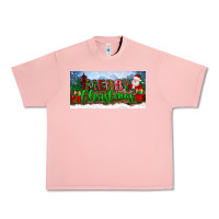 Salmon merry christmas with santa claus license plate Urban Heavy Tee - BundleAndBundleShop