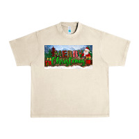Sandshell merry christmas with santa claus license plate Urban Heavy Tee - BundleAndBundleShop