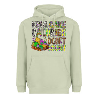 Matcha King Cake Calories Don't Count Mardi Gras Heavyweight Hoodie - BundleAndBundleShop