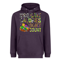Plum King Cake Calories Don't Count Mardi Gras Heavyweight Hoodie - BundleAndBundleShop