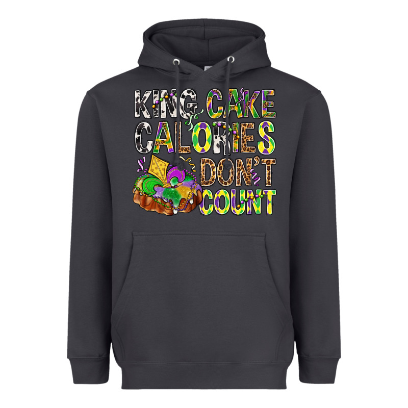 King Cake Calories Don't Count Mardi Gras Heavyweight Hoodie by BundleAndBundleShop | Teevron