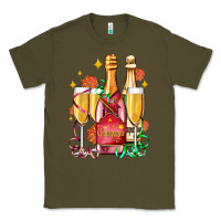 Army Green new year party champagne Classic Tee - AdoDesignShop