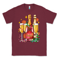 Burgundy new year party champagne Classic Tee - AdoDesignShop