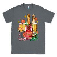 Charcoal Heather new year party champagne Classic Tee - AdoDesignShop