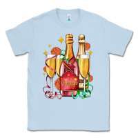 Dusty Blue new year party champagne Classic Tee - AdoDesignShop