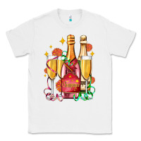 White new year party champagne Classic Tee - AdoDesignShop