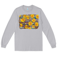 Moon Dust aztec sunflower leopard background Long Sleeve Tee - AdoDesignShop