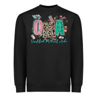 Black qma qualified medical aide Heavyweight Sweatshirt - AdoDesignShop