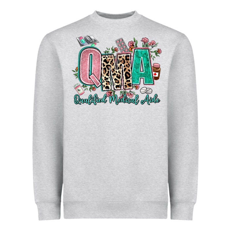 Qma Qualified Medical Aide Heavyweight Sweatshirt by AdoDesignShop | Teevron