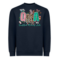 Navy qma qualified medical aide Heavyweight Sweatshirt - AdoDesignShop
