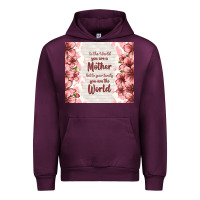 Mauve Wine to the world you are a mother but to your family y Urban Hoodie - TumblerDesignByShophia