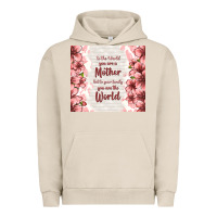 Pigment French Oak to the world you are a mother but to your family y Urban Hoodie - TumblerDesignByShophia
