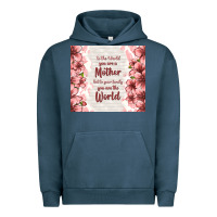 Pigment Midnight Navy to the world you are a mother but to your family y Urban Hoodie - TumblerDesignByShophia