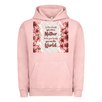 Pigment Salmon to the world you are a mother but to your family y Urban Hoodie - TumblerDesignByShophia