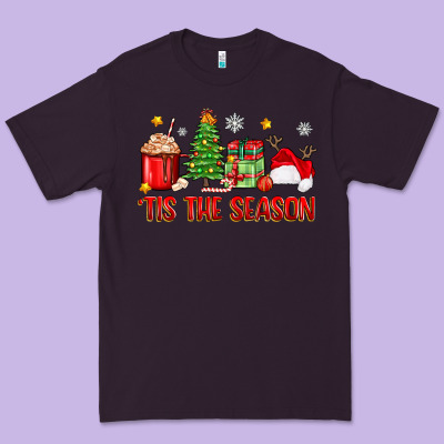 'tis The Season Christmas Premium Tee Designed By Zillion Design Studio