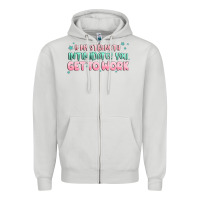 Dove Grey get to work Zipper Hoodie - MaliasSmallBusiness
