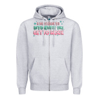 Heather Grey get to work Zipper Hoodie - MaliasSmallBusiness