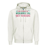 Oatmeal Heather get to work Zipper Hoodie - MaliasSmallBusiness