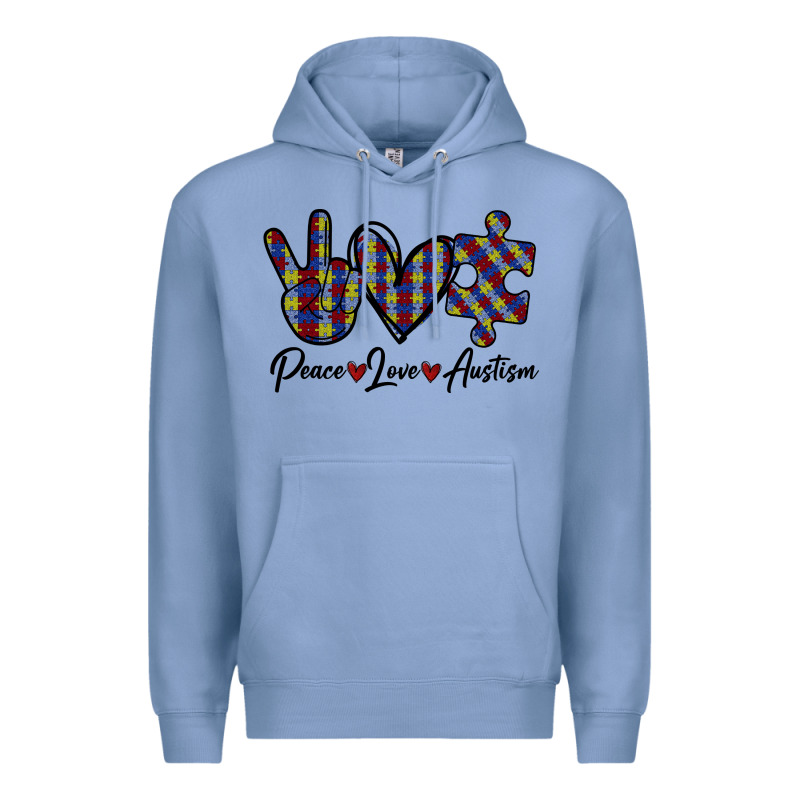 Peace Love Autism Premium Hoodie by Bettercallsaul | Teevron