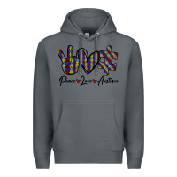 Rock Peace Love Autism Premium Hoodie - Bettercallsaul