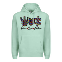 Seafoam Peace Love Autism Premium Hoodie - Bettercallsaul