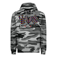 Slate Camo Peace Love Autism Premium Hoodie - Bettercallsaul