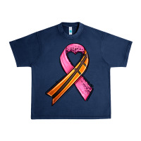 Navy breast cancer sport ribbons Urban Heavy Tee - AdoDesignShop