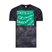 Cloud Black green glitter heart Vintage Tee - JahusDesignShop