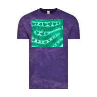 Cloud Purple green glitter heart Vintage Tee - JahusDesignShop