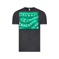 Vintage Black green glitter heart Vintage Tee - JahusDesignShop