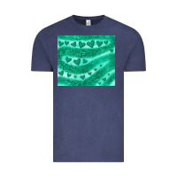 Vintage Denim green glitter heart Vintage Tee - JahusDesignShop