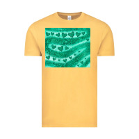 Vintage Mustard green glitter heart Vintage Tee - JahusDesignShop