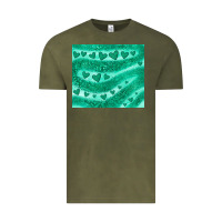 Vintage Olive green glitter heart Vintage Tee - JahusDesignShop