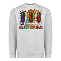 Our Lady Of Guadalupe Happy Hallothanksmas Heavyweight Sweatshirt | Teevron