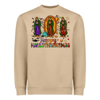 Mushroom our lady of guadalupe happy hallothanksmas Heavyweight Sweatshirt - JahusDesignShop