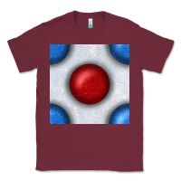 Burgundy Glitter 4th Of July Seamless Pattern Classic Tee - BundleAndBundleShop