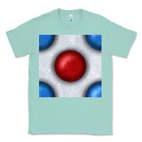 Seafoam Glitter 4th Of July Seamless Pattern Classic Tee - BundleAndBundleShop