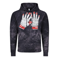 Cloud Black batting gloves Vintage Hoodie - FaDigitalArtStudio