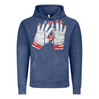 Vintage Denim batting gloves Vintage Hoodie - FaDigitalArtStudio