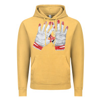 Vintage Mustard batting gloves Vintage Hoodie - FaDigitalArtStudio